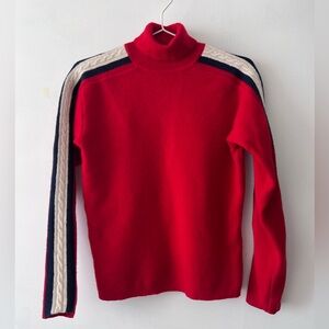 Vintage Gap Athletic 100% wool ski sweater turtleneck